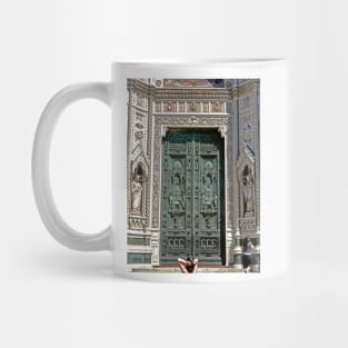 Florence. The Duomo door. Mug